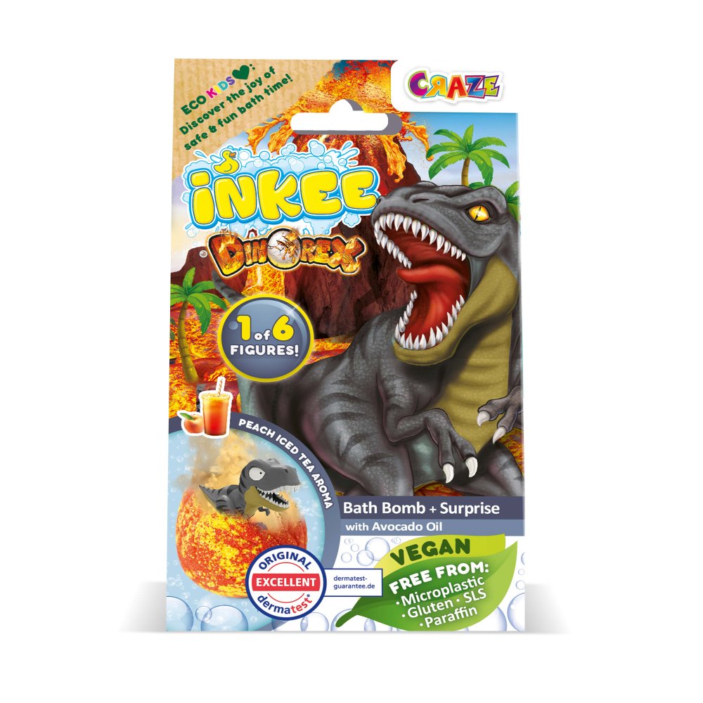 BILA DE BAIE INKEE CU SURPRIZA DINOZAUR - CRAZE (CRZ59272)