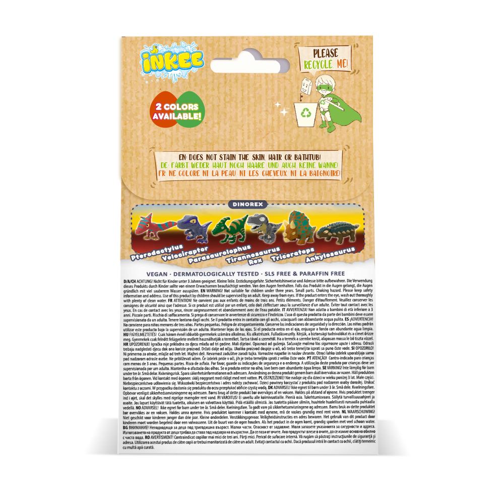 BILA DE BAIE INKEE CU SURPRIZA DINOZAUR - CRAZE (CRZ59272)