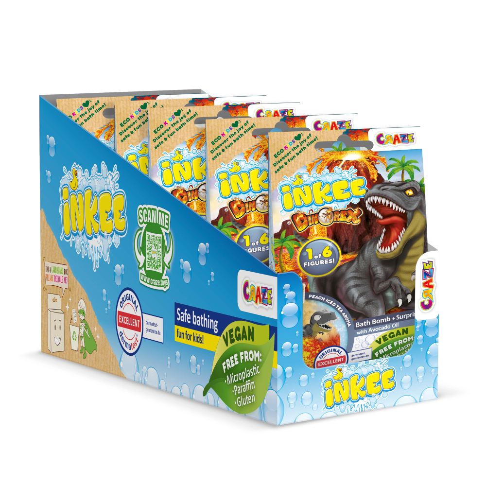 BILA DE BAIE INKEE CU SURPRIZA DINOZAUR - CRAZE (CRZ59272)