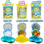 SLIME MAGIC SPONGEBOB 70 ML CU SCLIPICI SI TOPPING MODELE ASORTATE - CRAZE (CRZ54185)