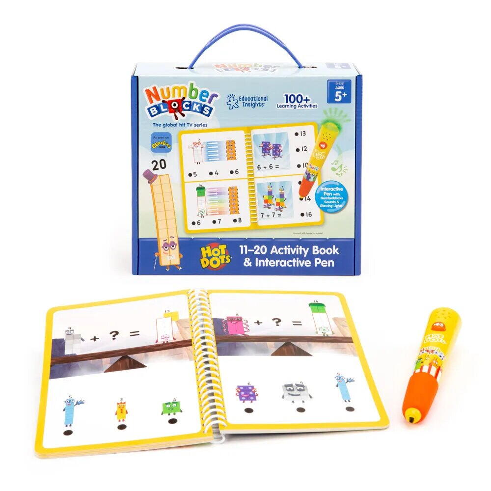 SET HOT DOTS® - NUMBERBLOCKS DE LA 11 LA 20 - EDUCATIONAL INSIGHTS (EI-2551) - Libelula Vesela - Jucarii