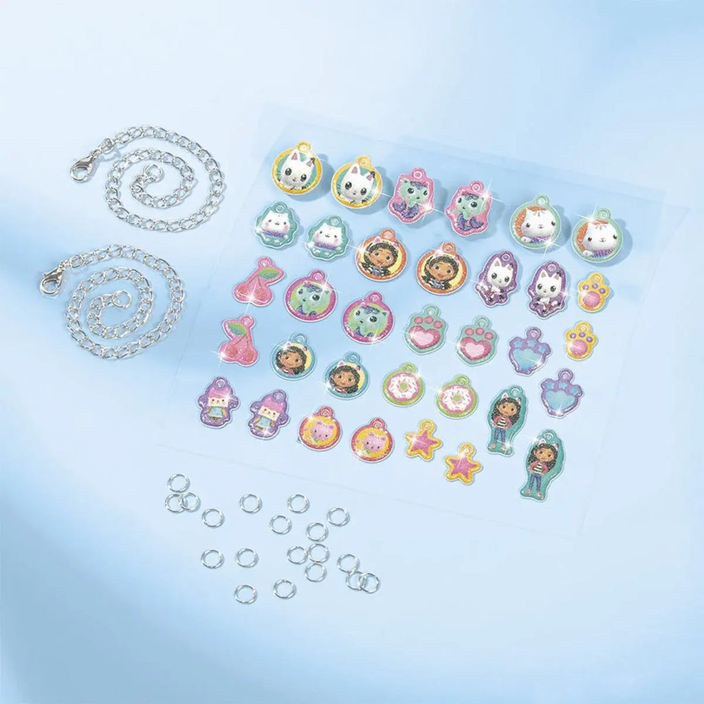 SET 2 IN 1 GABBY'S DOLLHOUSE -  BRATARI CU PANDANTIVE & CARIOCI DE SUFLAT - TOTUM (TT420397)