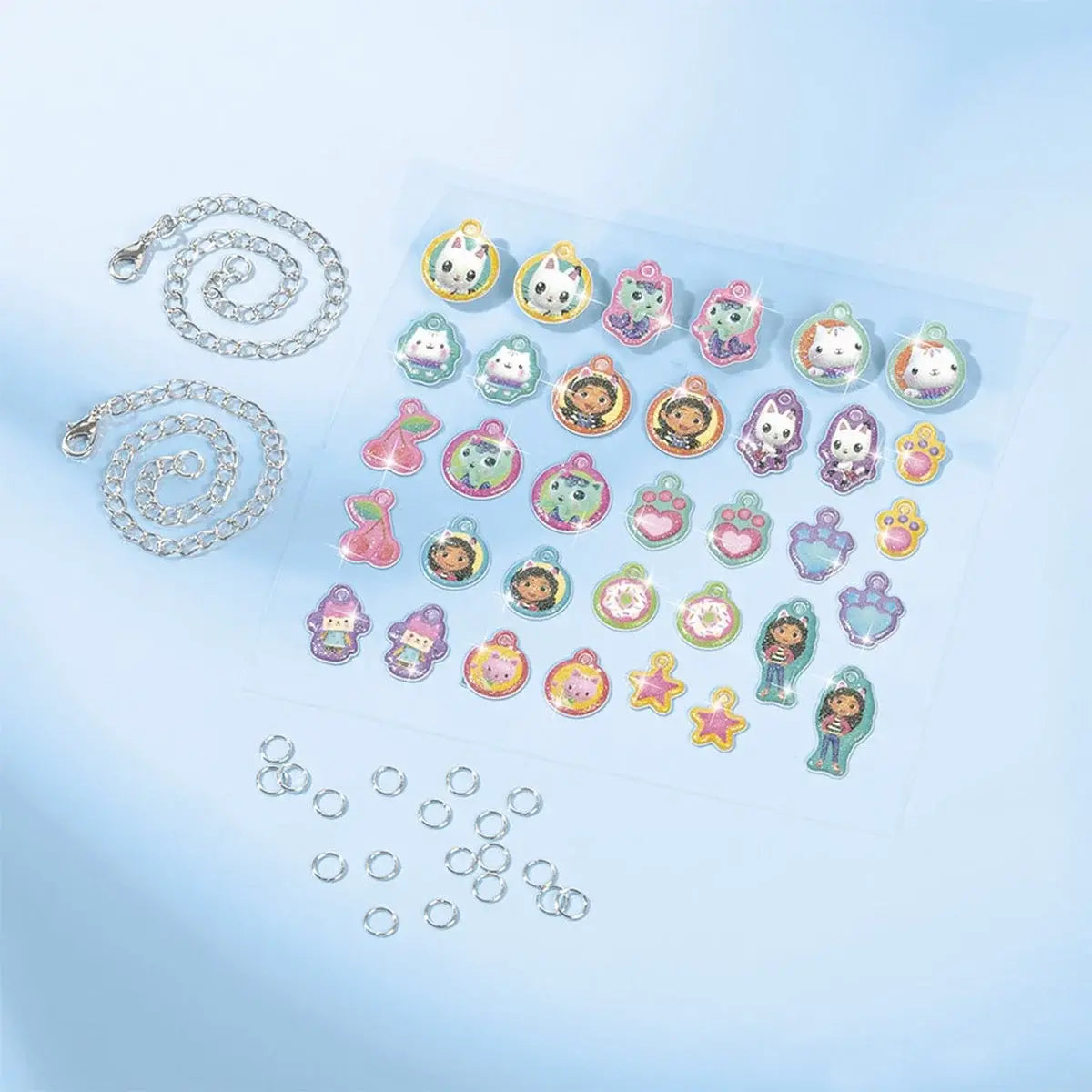 SET 2 IN 1 GABBY'S DOLLHOUSE -  BRATARI CU PANDANTIVE & CARIOCI DE SUFLAT - TOTUM (TT420397)