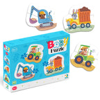 BABY PUZZLE 3 IN 1 - MIJLOACE DE TRANSPORT (2,3,4 PIESE) - DODO (DO300392)