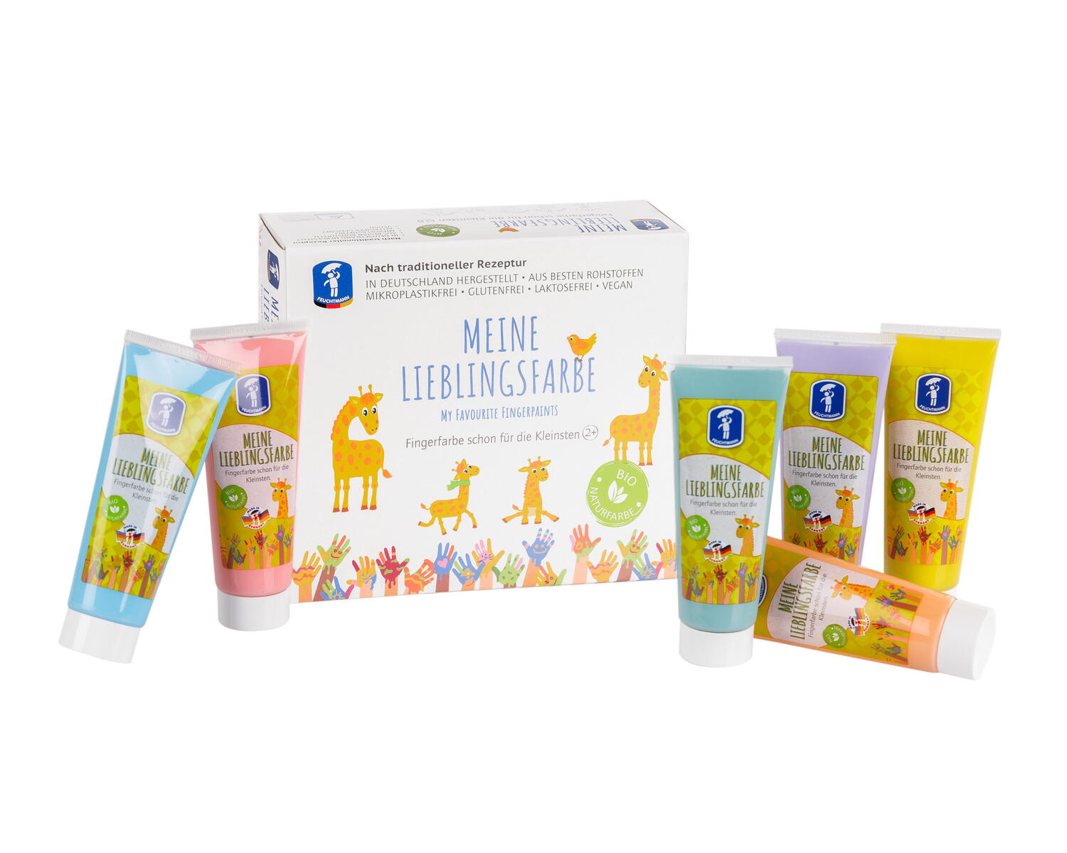 SET 6 TUBURI VOPSEA PICTURA CU DEGETELE - PASTEL - FEUCHTMANN (6330653)