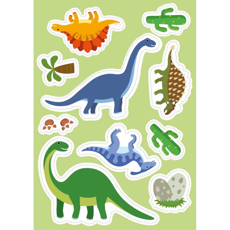 CARTE DE ACTIVITATI CU ABTIBILDURI - DINOZAURI - SASSI (978-88-303-1317-0)