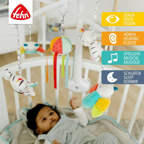 CARUSEL MUZICAL MOBIL - DOBABYDOO - FEHN (049190) - Libelula Vesela - Jucarii