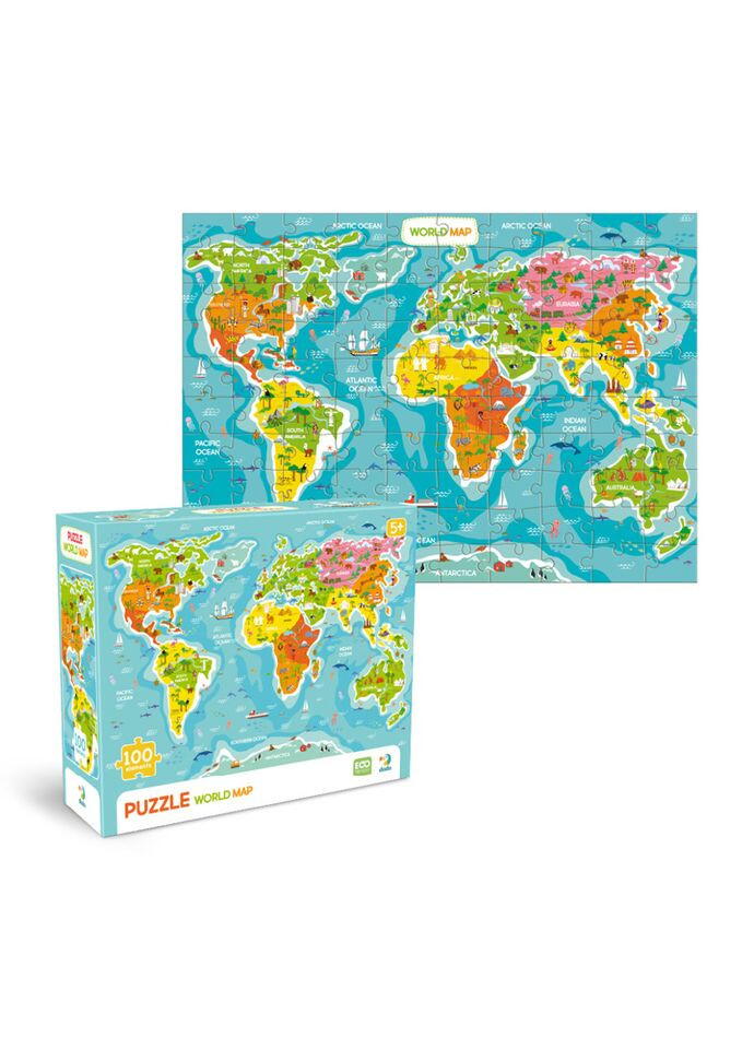 PUZZLE - HARTA LUMII (100 PIESE) - DODO (DO300704)