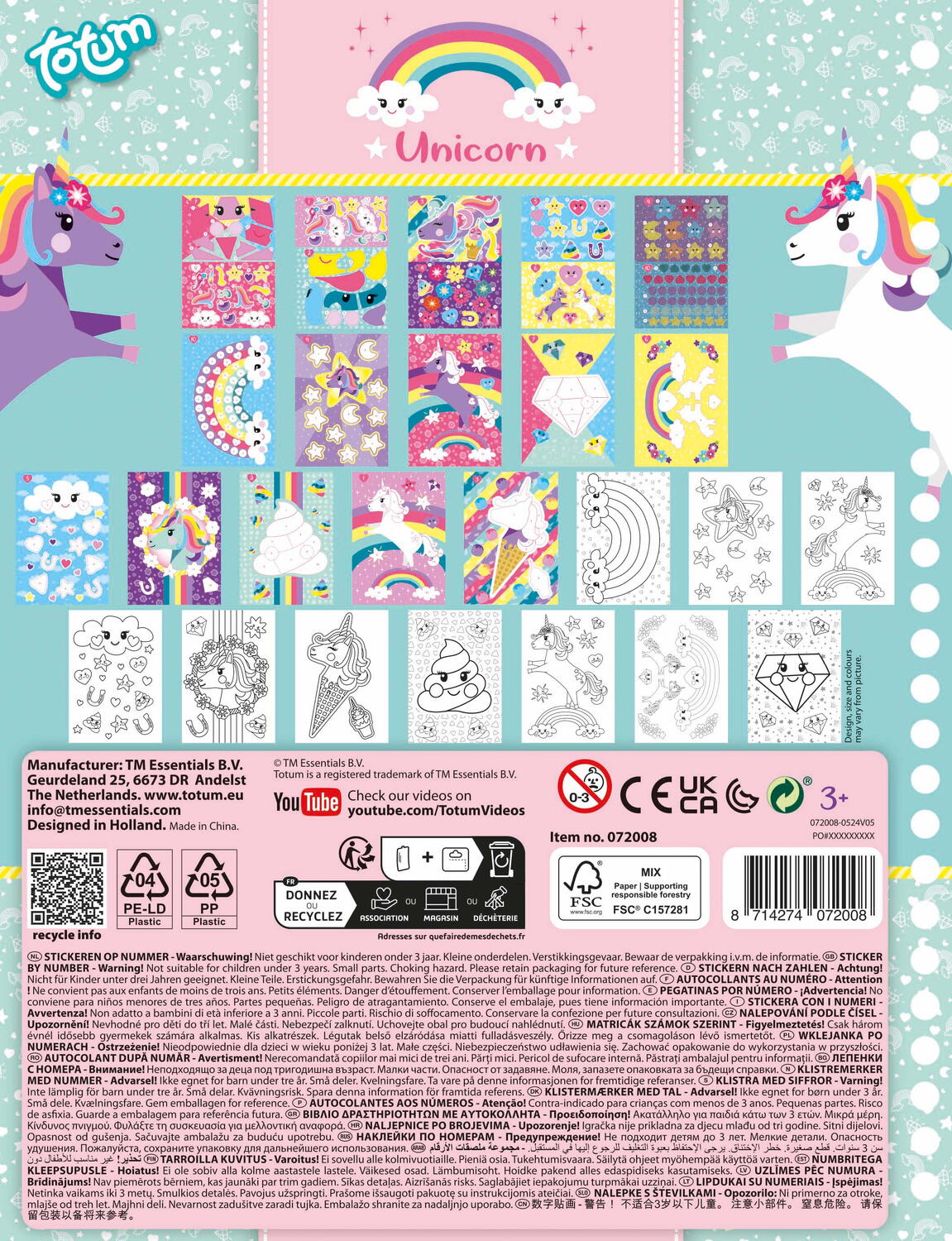 CARTICICA CU ACTIVITATI SI ABTIBILDURI - UNICORN - TOTUM (TT072008)