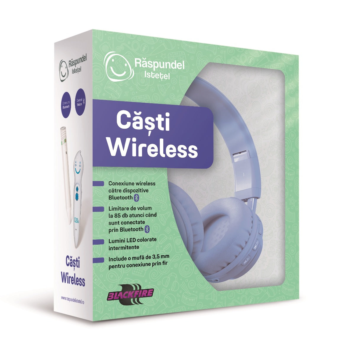 RASPUNDEL ISTETEL, CASTI WIRELESS, ALBASTRU - ALBI (60378)