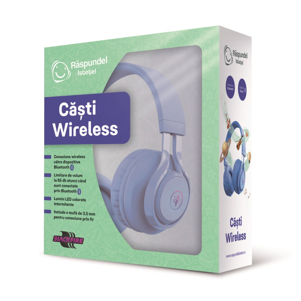 RASPUNDEL ISTETEL, CASTI WIRELESS, ALBASTRU - ALBI (60378)