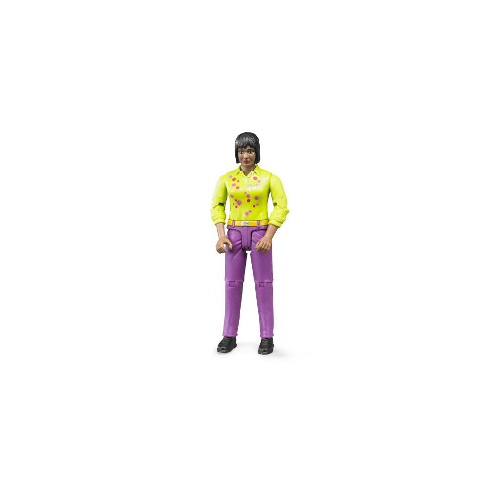 FIGURINA FEMEIE CU PANTALONI VIOLET - BRUDER (BR60403)