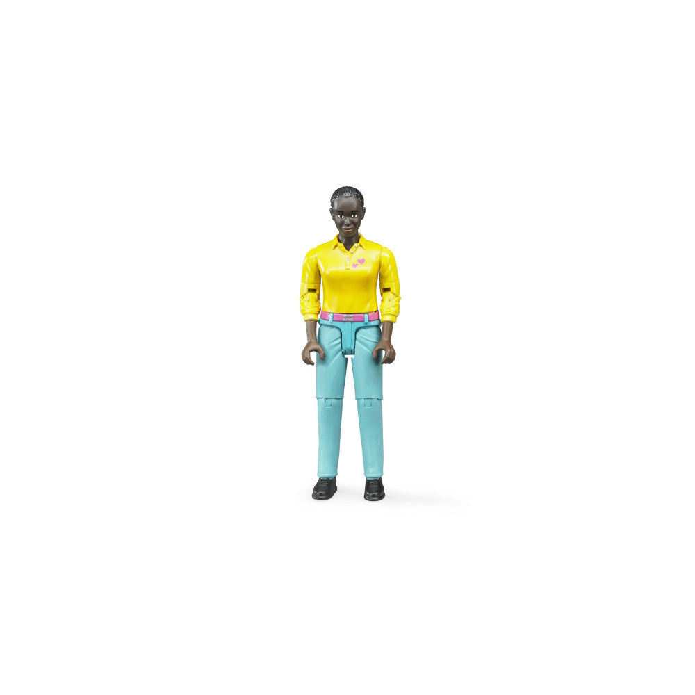 FEMALE FIGURINE WITH TURQUOISE PANTS - BRUDER (BR60404)