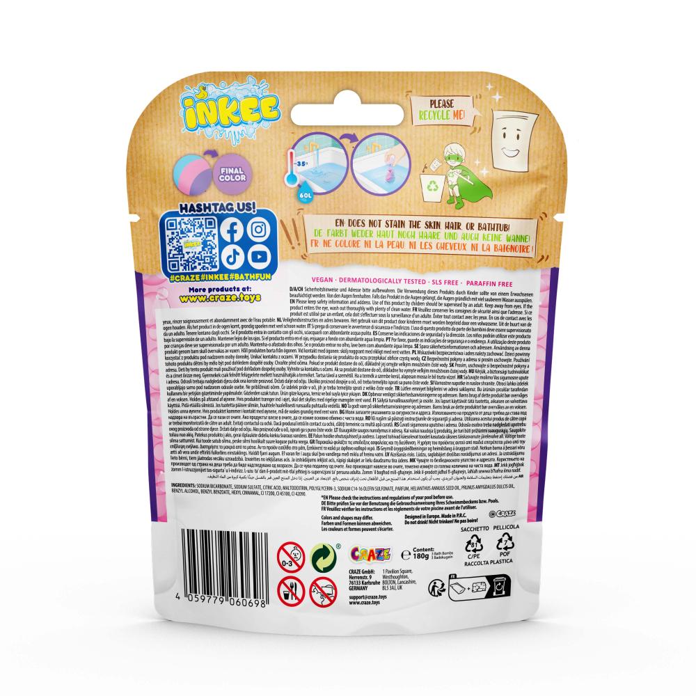 BILE DE BAIE INKEE 3 BUC CURCUBEU PARFUMAT - CRAZE (CRZ60698)