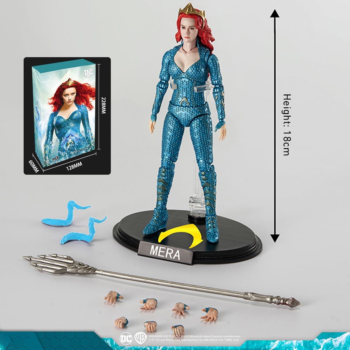 MERA - FONDJOY JUSTICE LEAGUE FIGURINE COLECTIBILE