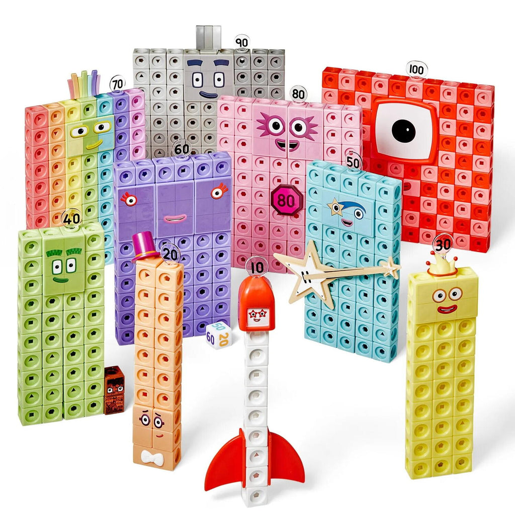 MATHLINK®CUBES NUMBERBLOCKS SET ACTIVITATI - EROII CU ZERO - HAND2MIND (HM96930-UK)