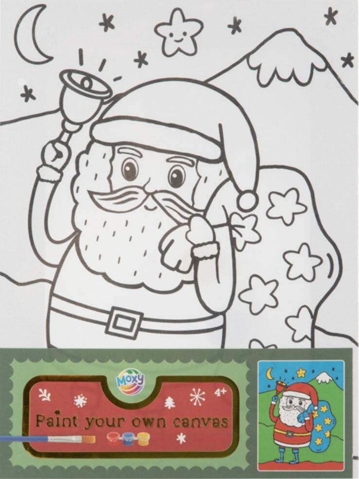 SET PICTURA PE PANZA - VINE CRACIUNUL - MOXY (800077)