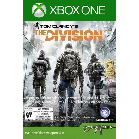 TOM CLANCY'S THE DIVISION - WEAPON SKINS - XBOX ONE - XBOX LIVE - WORLDWIDE - MULTILANGUAGE