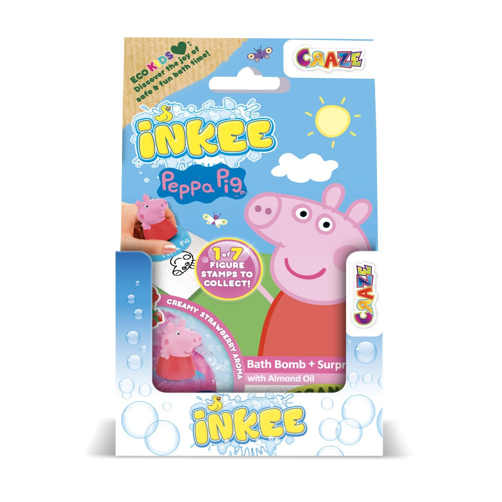BILA DE BAIE INKEE CU SURPRIZA FIGURINA STAMPILA PEPPA PIG - CRAZE (CRZ64290)
