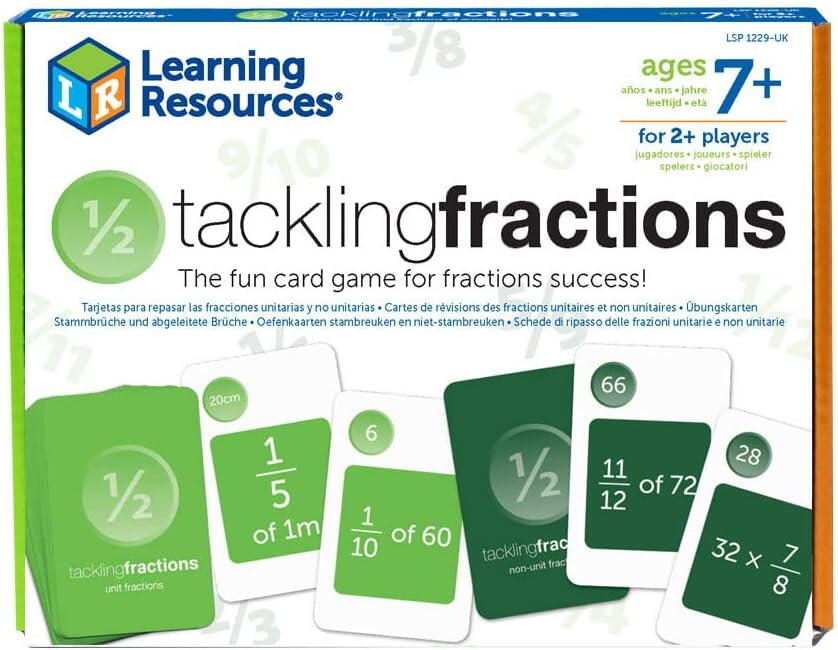 CARD GAME - LET'S PRACTICE FRACTIONS - LEARNING RESOURCES (LSP1229-UK)