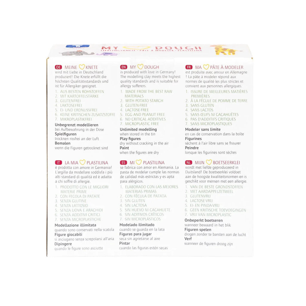 PLASTILINA MY HEART BASIC - 4 X 150 GR. - FEUCHTMANN (6281530)
