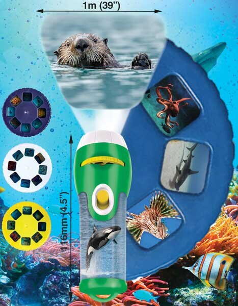FLASHLIGHT PROJECTOR - MARINE ANIMALS - NATURAL HISTORY MUSEUM (N5200)