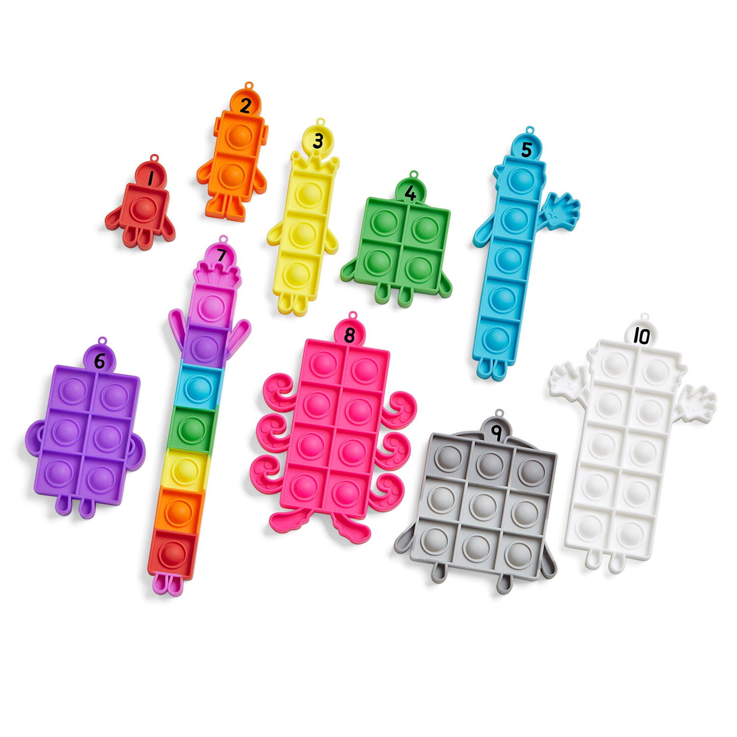 SET JUCARII SENZORIALE - NUMBERBLOCKS® DE LA 1 LA 10 - HAND2MIND (HM96929-UK)
