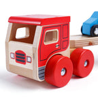 CAMION CU PLATFORMA PENTRU MASINUTE - BIGJIGS TOYS (BJ797)