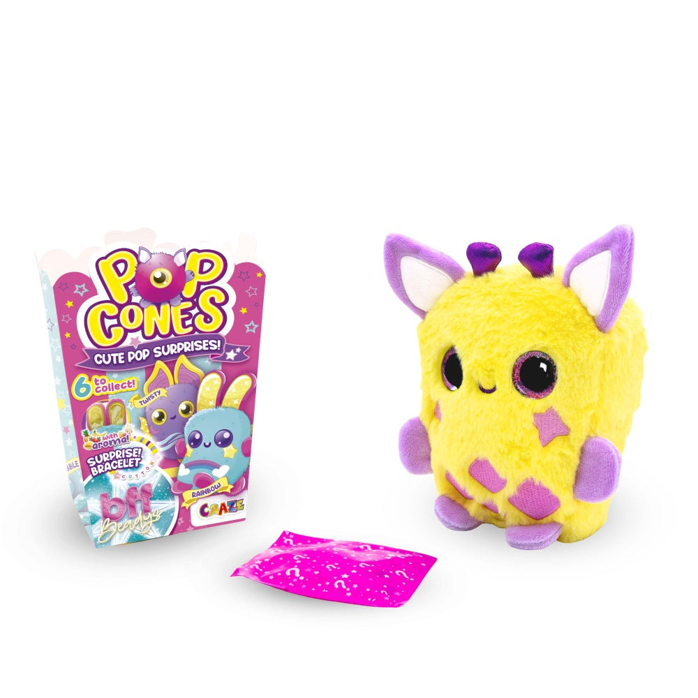 JUCARIE DE COLECTIE POP CONES ANIMALUTE DIN PLUS 15 CM CU SURPRIZA IN CUTIA DE POPCORN DIVERSE MODELE - CRAZE (CRZ68892)