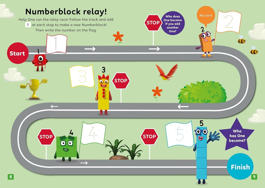CARTE CU ACTIVITATI - JOCURI & PUZZLE-URI - NUMBERBLOCKS (9781802637328)