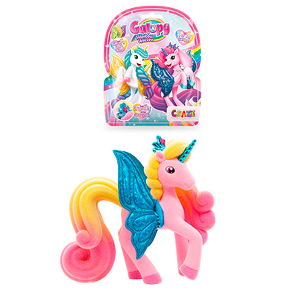 GALUPY FIGURINA UNICORN CURCUBEU CU ARIPI SCLIPITOARE SI COROANA DECORATA CU UN CRISTAL SWAROVSKI - CRAZE (CRZ69578)