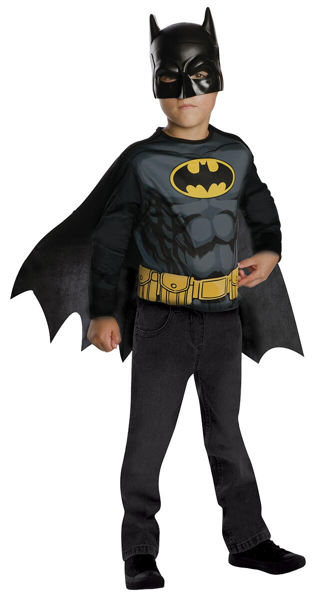 CHILDREN'S CAPE &amp; MASK SWEATSHIRT - BATMAN - RUBIE'S (301264)
