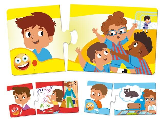 PUZZLE DUO - EMOTII, LIMBA ROMANA - LISCIANI (RO72170)