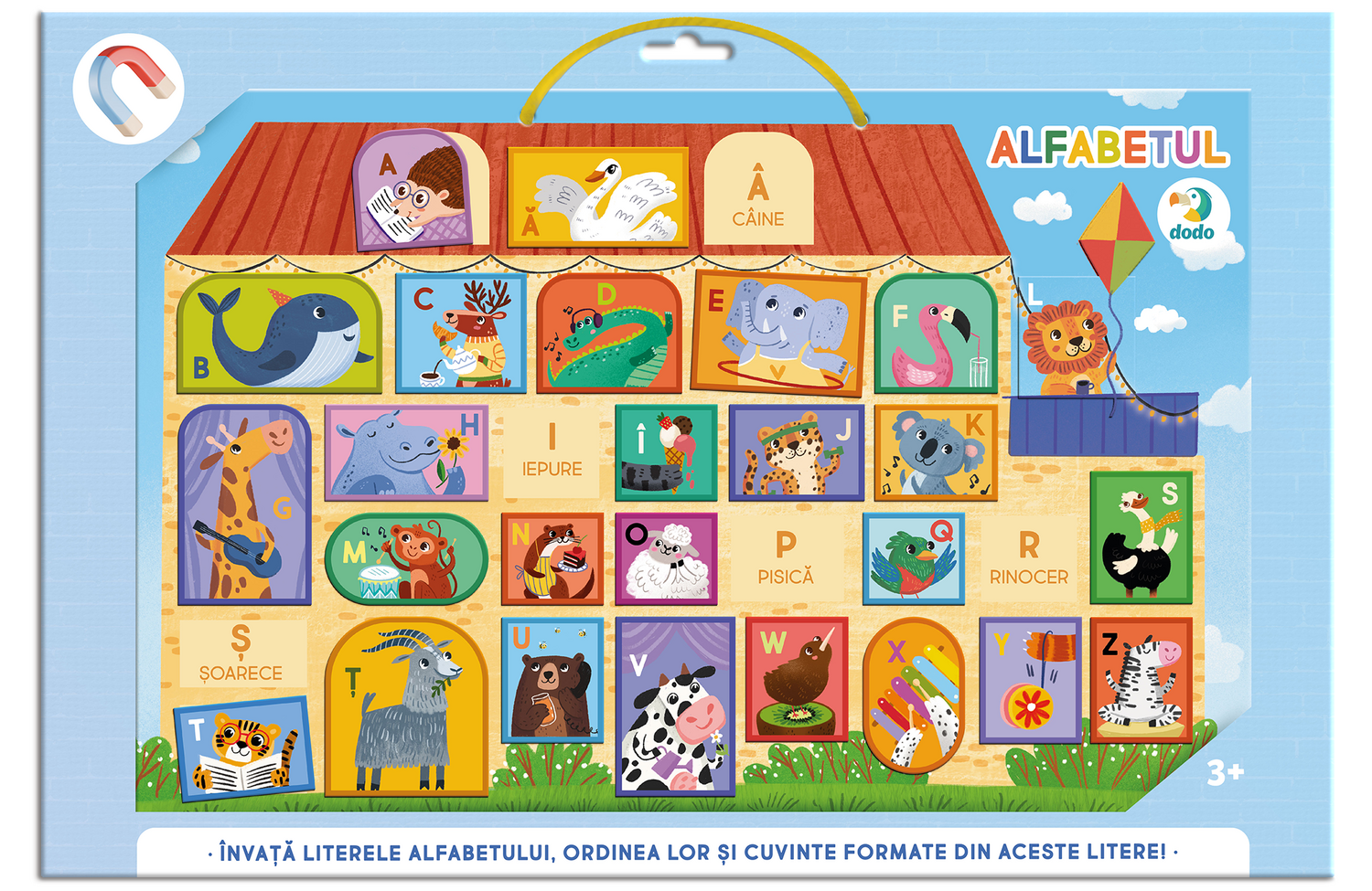 TABLITA MAGNETICA CU ALFABETUL ( LIMBA ROMANA) - DODO (DO200296)