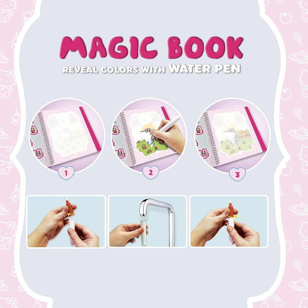 WATERBOOK: CARTE DE COLORAT CU APA - HELLO KITTY - LISCIANI (L13263)