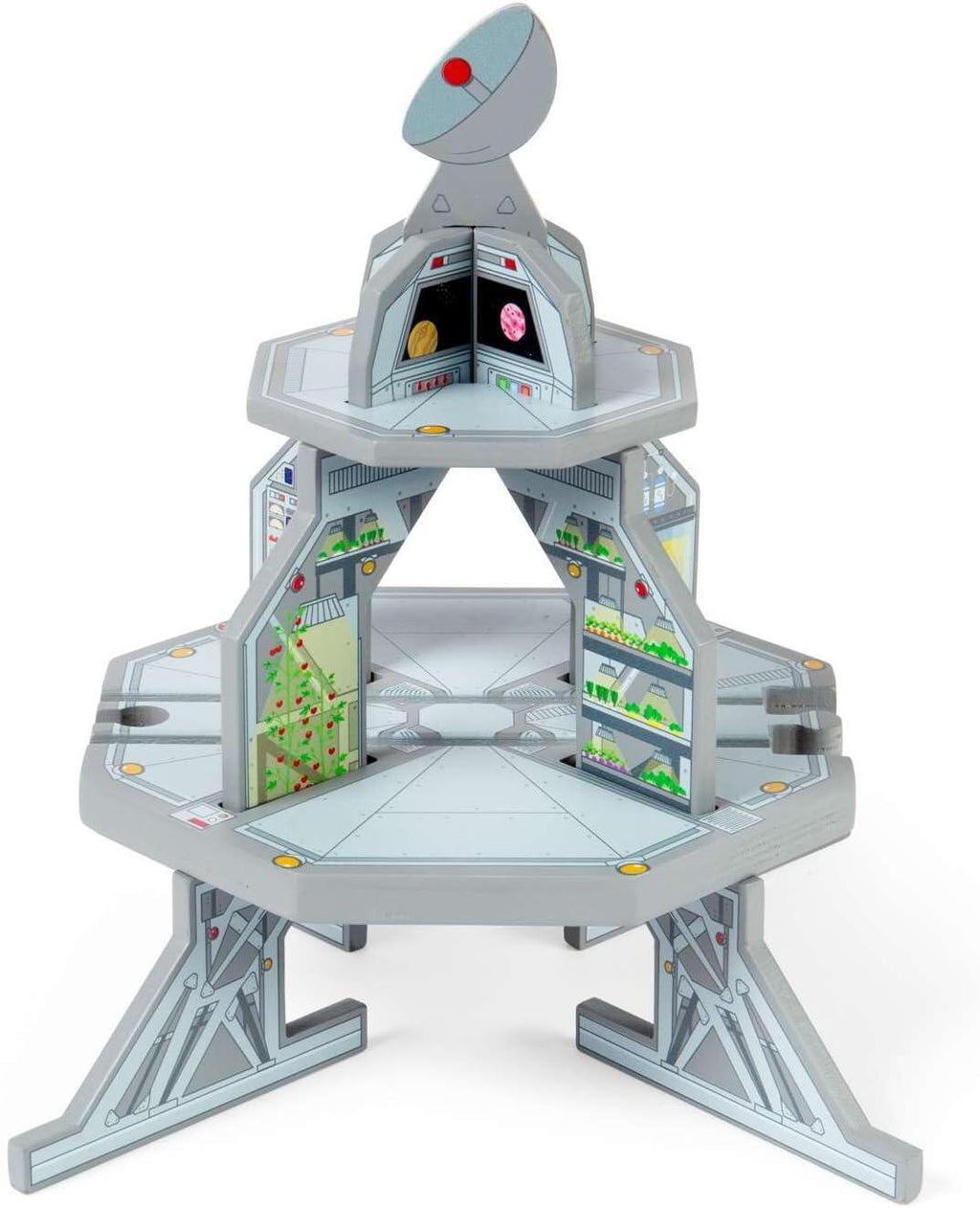 SET TRENULET - AVENTURI IN SPATIU - BIGJIGS TOYS (BJT614)