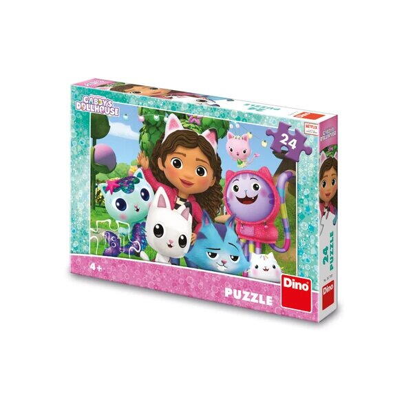 PUZZLE - CASA DE PAPUSI A LUI GABBY (24 PIESE) - DINO (351707)