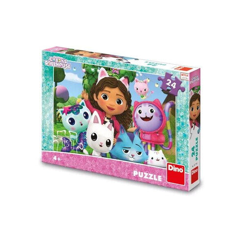 PUZZLE - CASA DE PAPUSI A LUI GABBY (24 PIESE) - DINO (351707)