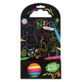 CARTE DE COLORAT CU CARIOCI NEON - ANIMALUTE - MOXY (150137-1)