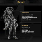 IRON MAN - WAR MACHINE - MARK I - FIGURINA ARTICULATA DE COLECTIE