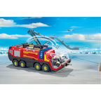 AUTOSPECIALA DE POMPIERI PENTRU AEROPORT CU LUMINI SI SUNETE - PLAYMOBIL ACTION HEROES - AIRPORT (PM71371)