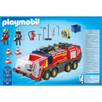 AUTOSPECIALA DE POMPIERI PENTRU AEROPORT CU LUMINI SI SUNETE - PLAYMOBIL ACTION HEROES - AIRPORT (PM71371)