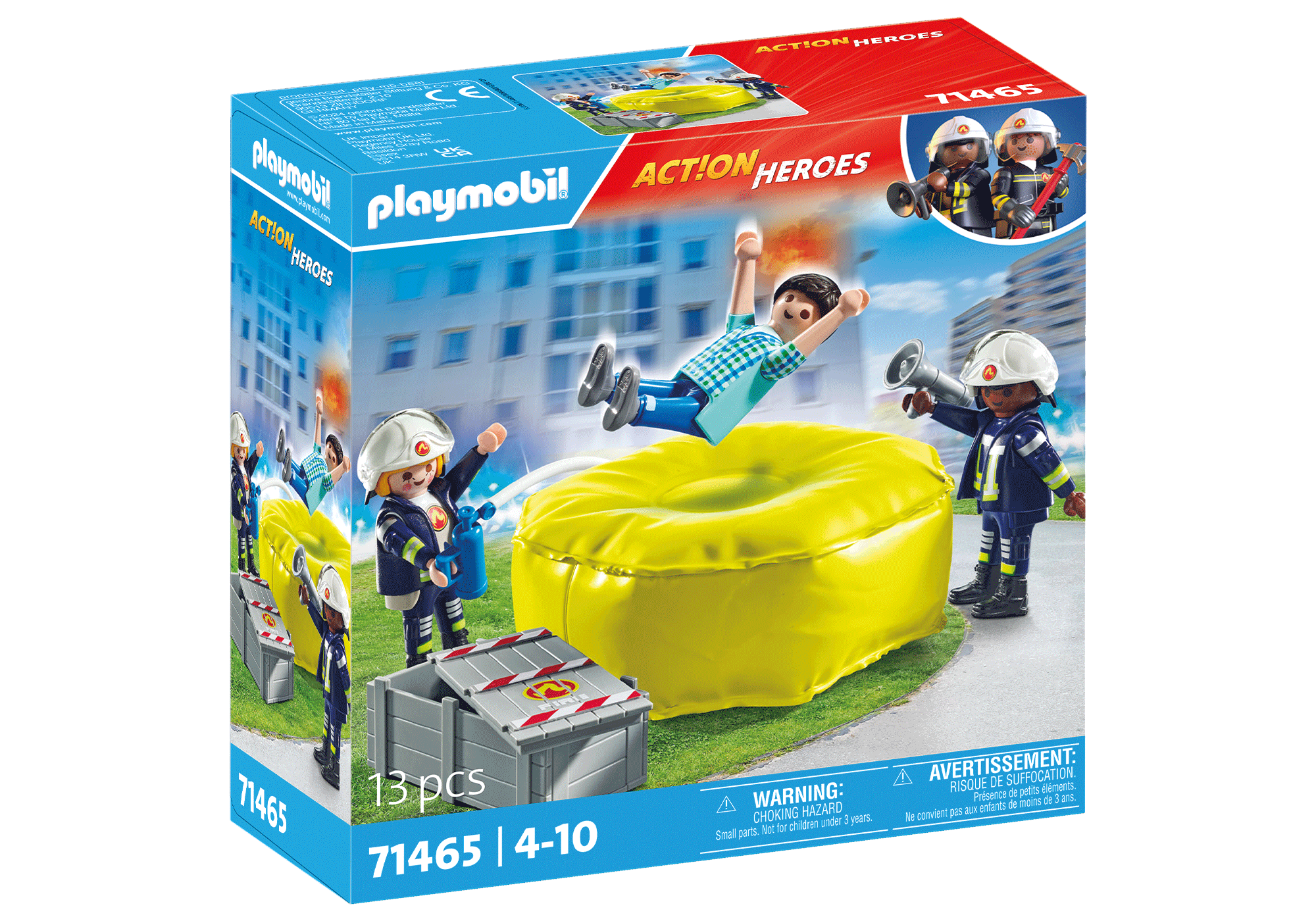 POMPIER CU SALTEA DE AER - PLAYMOBIL FIREBRIGADE (PM71465)