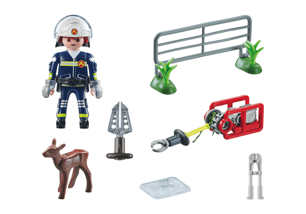 ANIMAL RESCUE FIREFIGHTER'S MISSION - PLAYMOBIL FIRE BRIGADE (PM71467)