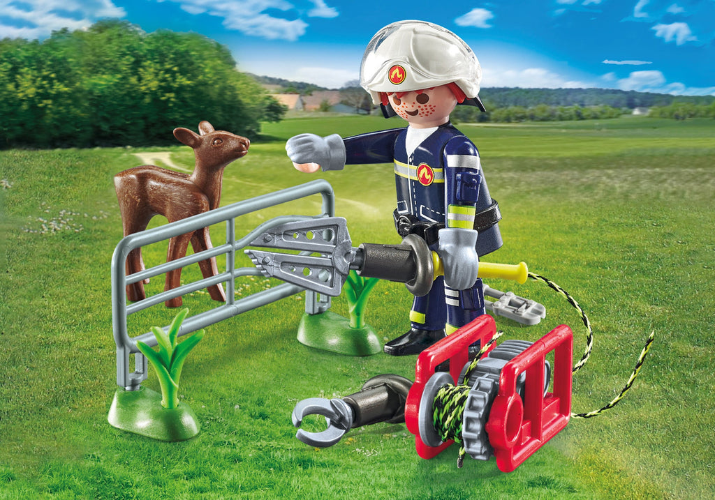 ANIMAL RESCUE FIREFIGHTER'S MISSION - PLAYMOBIL FIRE BRIGADE (PM71467)