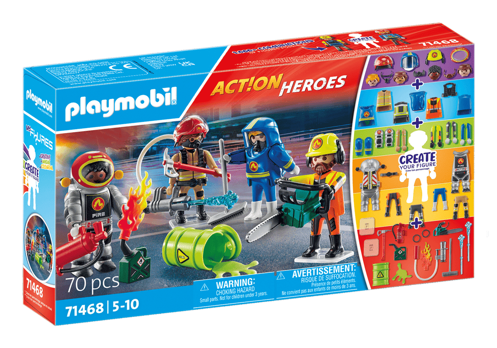 CREATE YOUR OWN FIRE TEAM FIGURE - PLAYMOBIL MY FIGURES (PM71468)