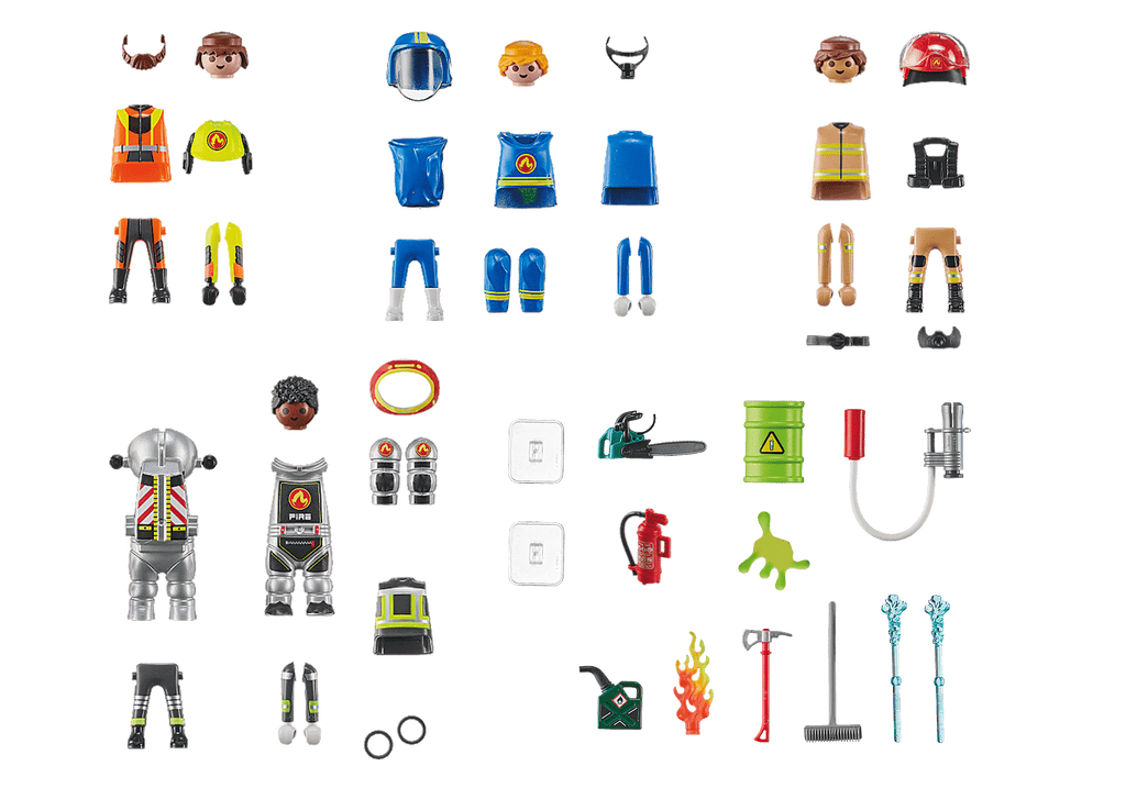 CREATE YOUR OWN FIRE TEAM FIGURE - PLAYMOBIL MY FIGURES (PM71468)