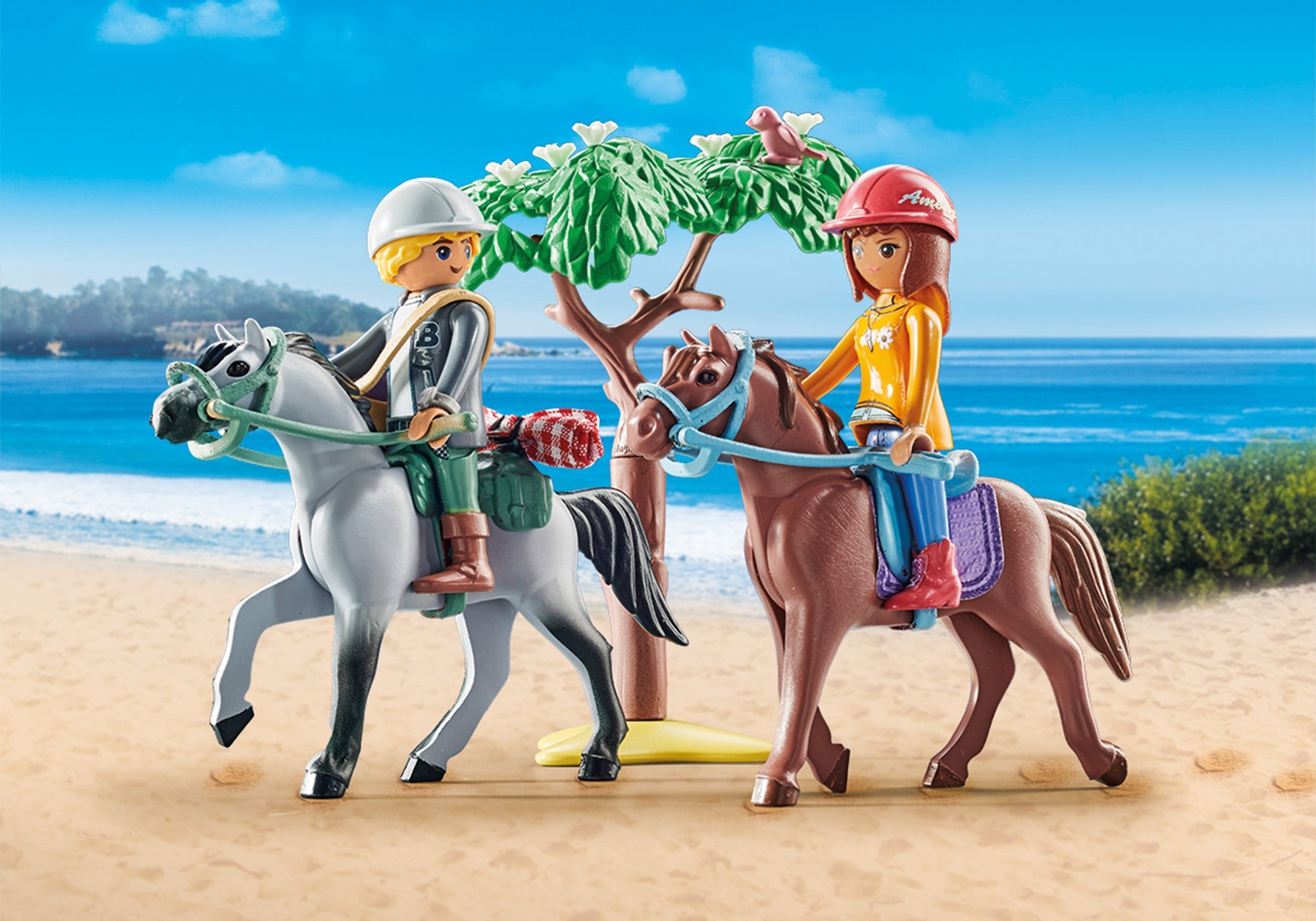 DRUMETIE LA PLAJA CU CAII AMELIA SI BEN - PLAYMOBIL HORSES OF WATERFALL (PM71470)