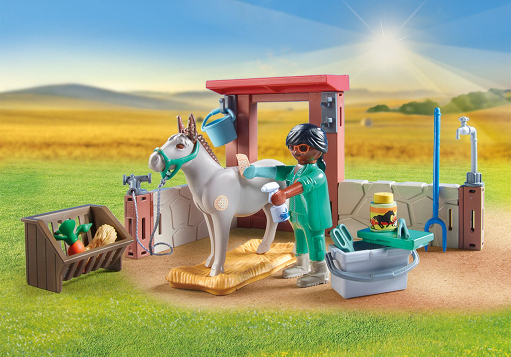 VETERINARY IN THE FARM YARD - PLAYMOBIL FARM (PM71471)