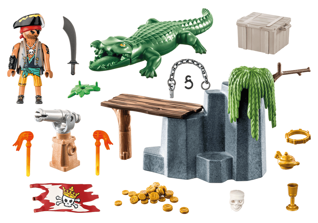 PIRATE WITH ALLIGATOR - PLAYMOBIL PIRATES (PM71473)